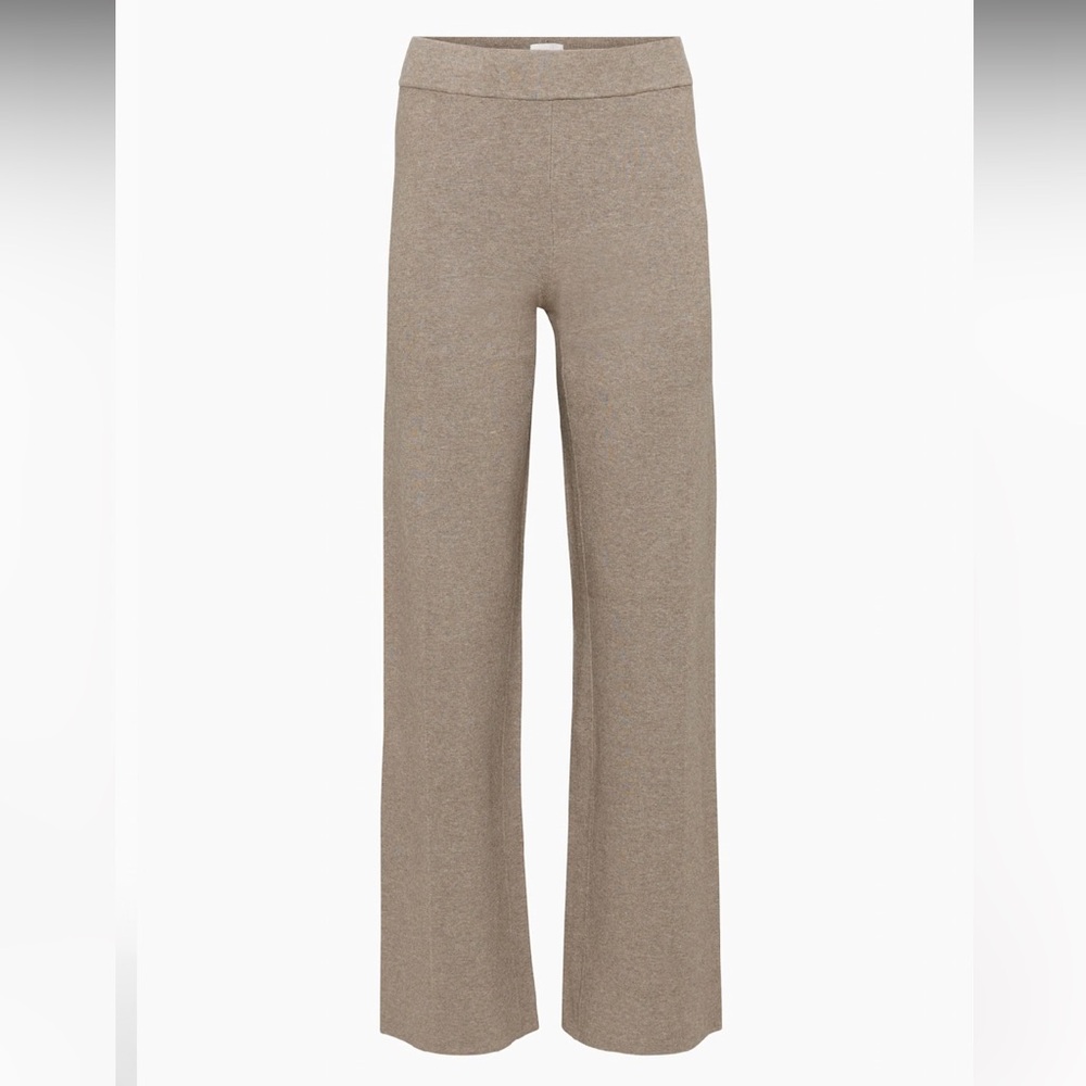 Wilfred Souvenir Wide Leg High Rise Pant in Tan 30.5”
